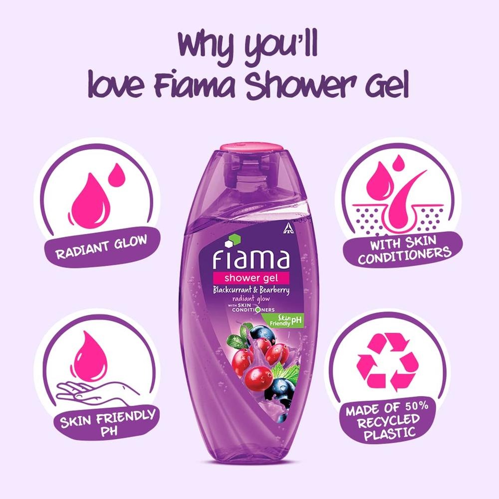 Picture of Fiama Blackcurrant & Bearberry Radiant Glow Shower Gel- 250ml - 