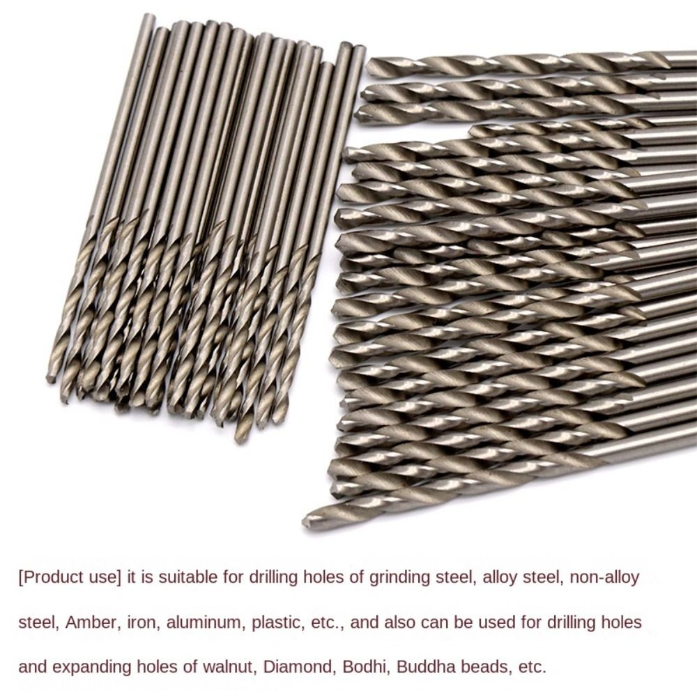 Picture of 2.5 mm drill bit Multifunctional Straight Shank Drill Bit Mini High Speed Steel Twist Drill Bit HSS Bit Wood Hand Tools - 