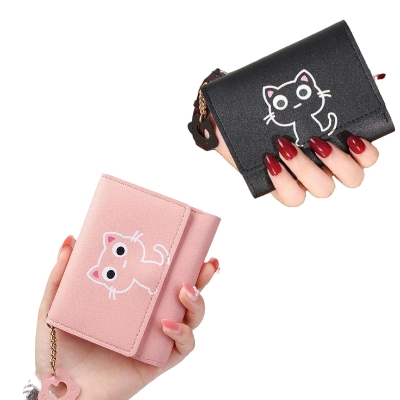 Picture of PU Leather Korean Style Cartoon Leisure Mini Wallet Cute Mini Purse Wallet - 