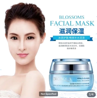 Picture of BIOAQUA Hyalo-Oligo Dual Recovery Ice Spring Rehydrating Skin Rejuvenating Cream- 50g - 