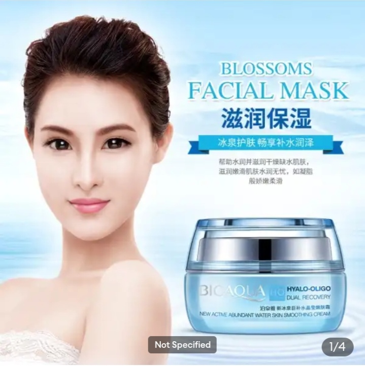 Picture of BIOAQUA Hyalo-Oligo Dual Recovery Ice Spring Rehydrating Skin Rejuvenating Cream- 50g - 