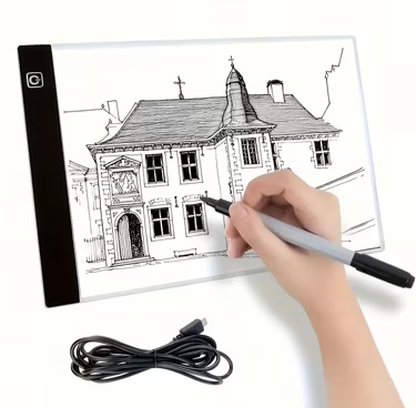 Picture of LED Table
Drawing Board Transparent Copying Table

Adjustable Brightness Night Light child Learning drawing and Writing A5 Size - 