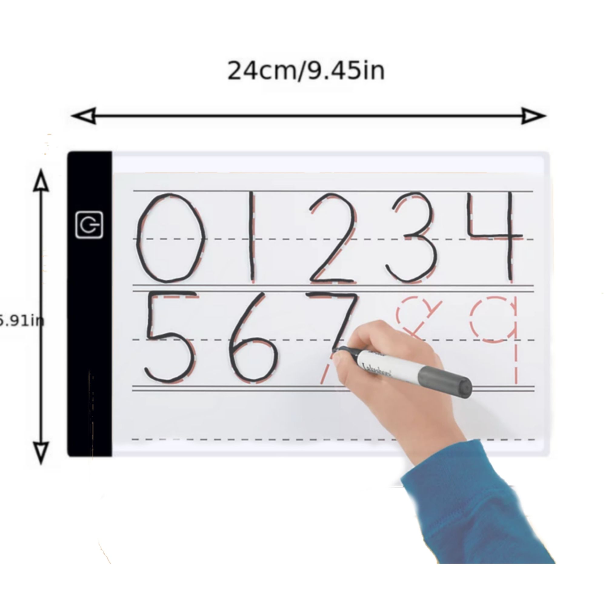 Picture of LED Table
Drawing Board Transparent Copying Table

Adjustable Brightness Night Light child Learning drawing and Writing A5 Size - 