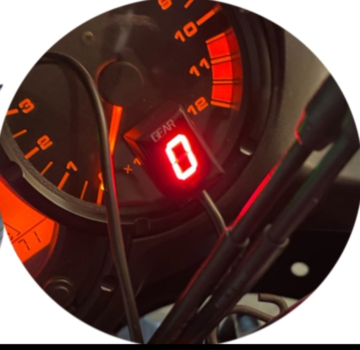 Picture of Hero  Thriller Motorcycle Gear shift level_position  sensor and display_gear Indicator Display and Sensor For Motorcycles bike_Digital Gear Show Display and Sensor Motorcycle gea Shift Lever Sensor_Motorcycle gear number show display and sensor-Full set - 