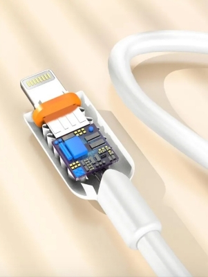 Picture of Apple PD Cable -JNUOBI X-30w Type C to Apple 30W orginal PD Cable  Type C To Apple Cable Type C To lightning Fast Charging Cable Support 6A White - 