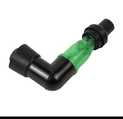 Picture of Motorcycle Ignition Spark Plug Cap Universal Flash Spark Plug High Pressure Cap Elbow Shaped Motorcycle Modification Accessories