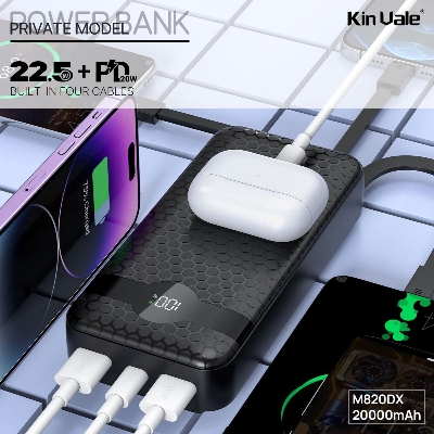 Picture of JUYUPU_M819DX  22.5W+PD Super Fast Charging 10000mAh  Power Bank Compact Portable Fast Charging External Battery Charger 10000 mAh Powerbank  100% Authentic_Orginal_powerbank_fastcharging