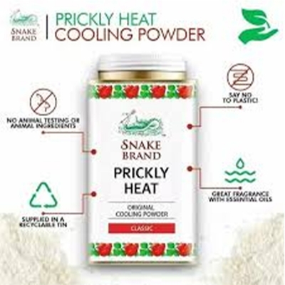 Picture of SNAKE BRAND PRICKLY HEAT COOLING ANTI ITCH POWDER 140G