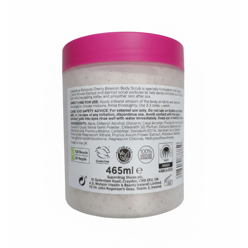 Picture of Super Drug Extracts Body Care Cherry Blossom Body Scrub 465ml