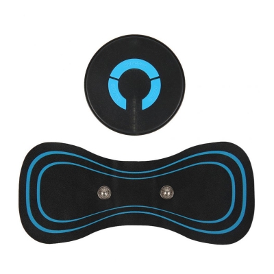 Picture of New Mini Portable Rechargeable Stimulator Pain Relief Massage Paste Electric Cervical Spine Leg Back Massager To Lose Weigh - Black