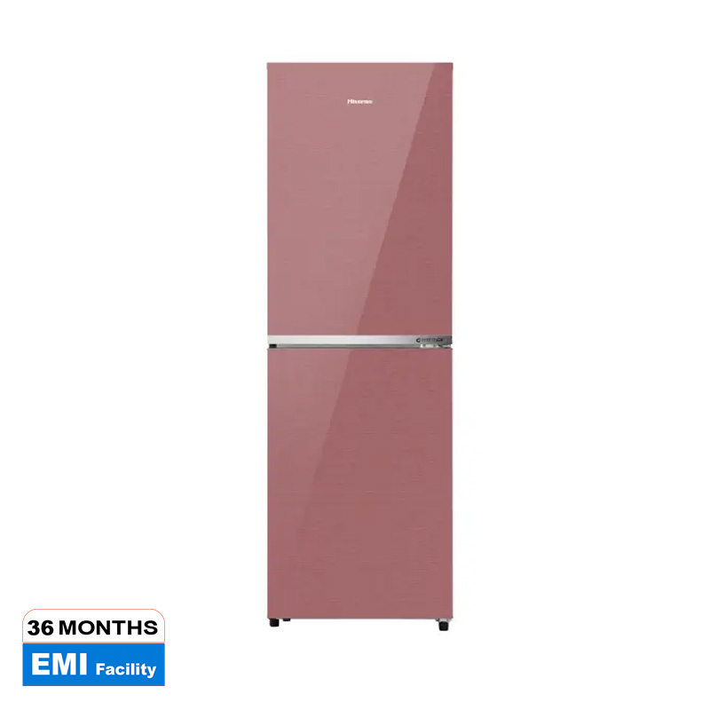 Picture of HISENSE 270 Liter BMF Glass Door Inverter Refrigerator Dark Red | RB1G266NADR/BD3