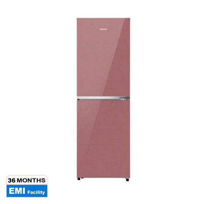 Picture of HISENSE 270 Liter BMF Glass Door Inverter Refrigerator Dark Red | RB1G266NADR/BD3