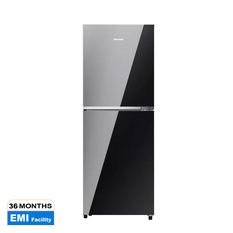Picture of HISENSE 277 Liter TMF Glass Door Inverter Refrigerator Mirror Black | RT1G276NAMB/BD3