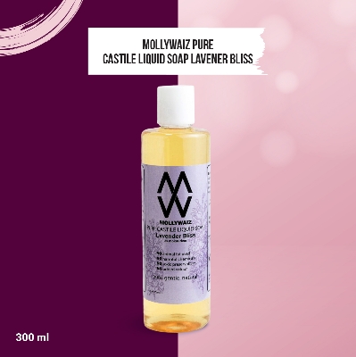 Picture of Mollywaiz Pure Castile Liquid Soap LAVENDER 300mL Face Wash & Body Wash