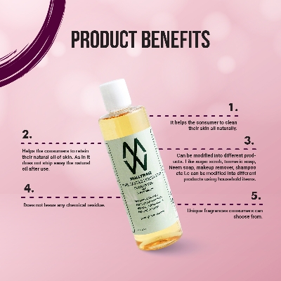 Picture of Body Wash and Face Wash Pure Castile Liquid Soap Eucalyptus 300ML