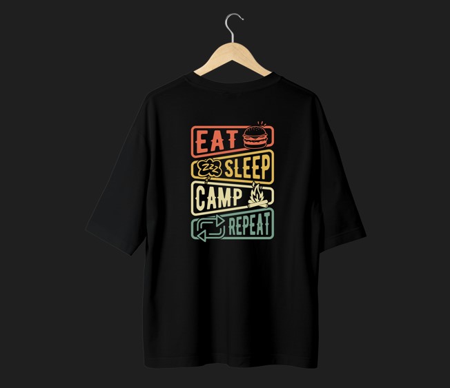 Picture of Premium Quality DTF Printed 100% Cotton Drop Shoulder T-Shirt for Men and Women / Trendy Look with This Versatile Tee Black