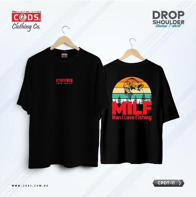 Picture of Premium Quality DTF Printed 100% Cotton Drop Shoulder T-Shirt for Men and Women / Trendy Look with This Versatile Tee