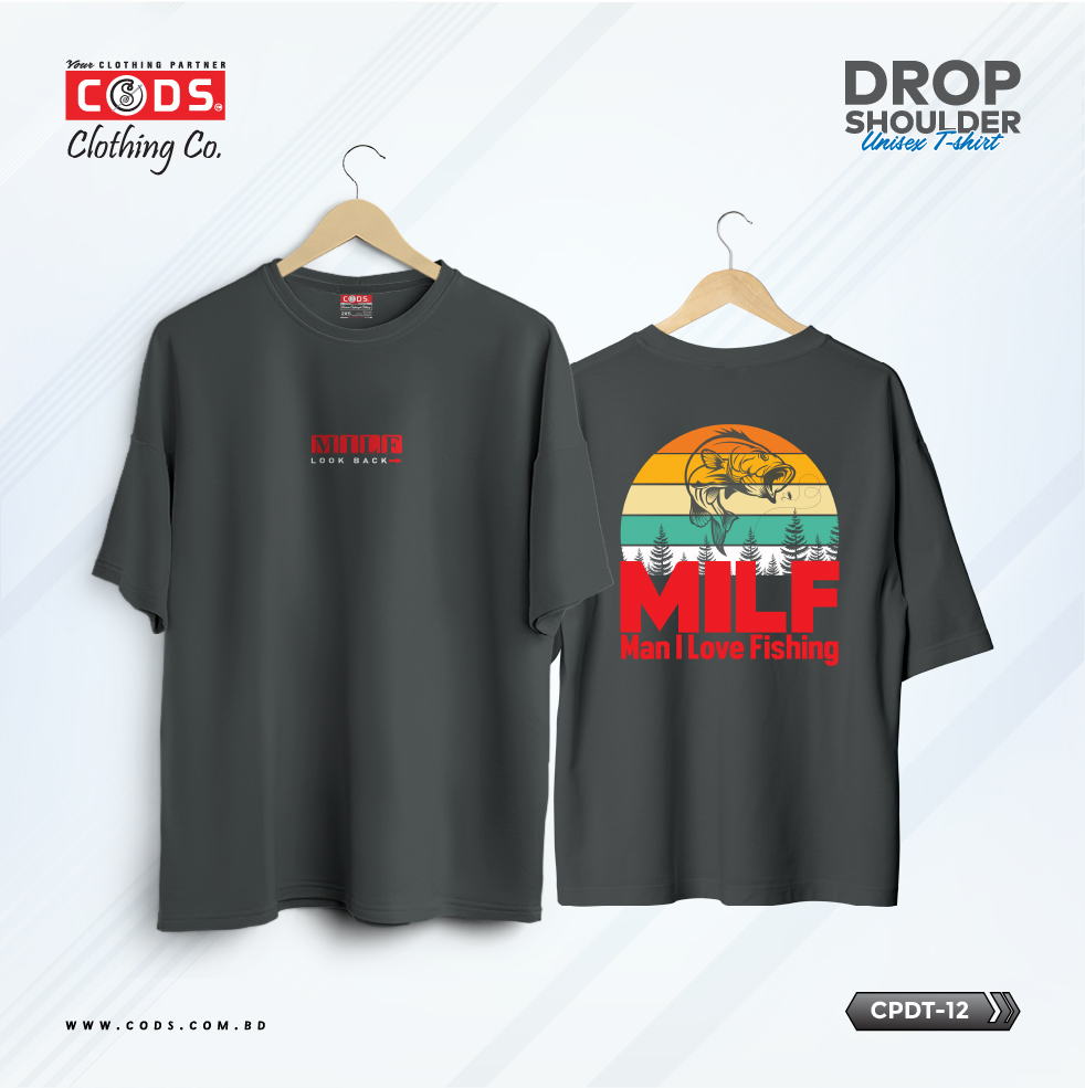 Picture of Premium Quality DTF Printed 100% Cotton Drop Shoulder T-Shirt for Men and Women / Trendy Look with This Versatile Tee