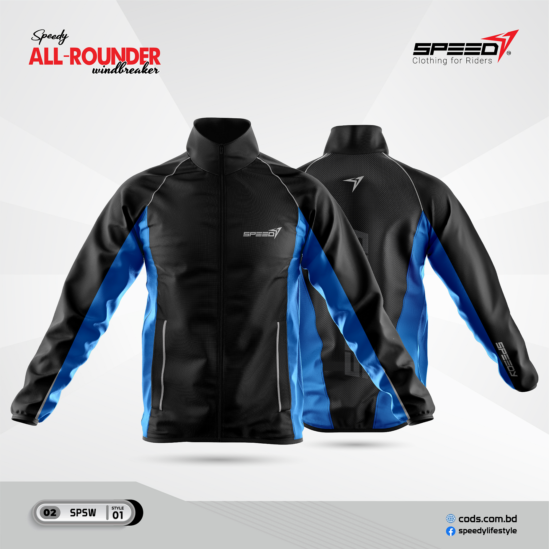 Picture of Speedy Premium All-Rounder Windbreaker Dustproof & Windproof for Bike Rider.Dust coad