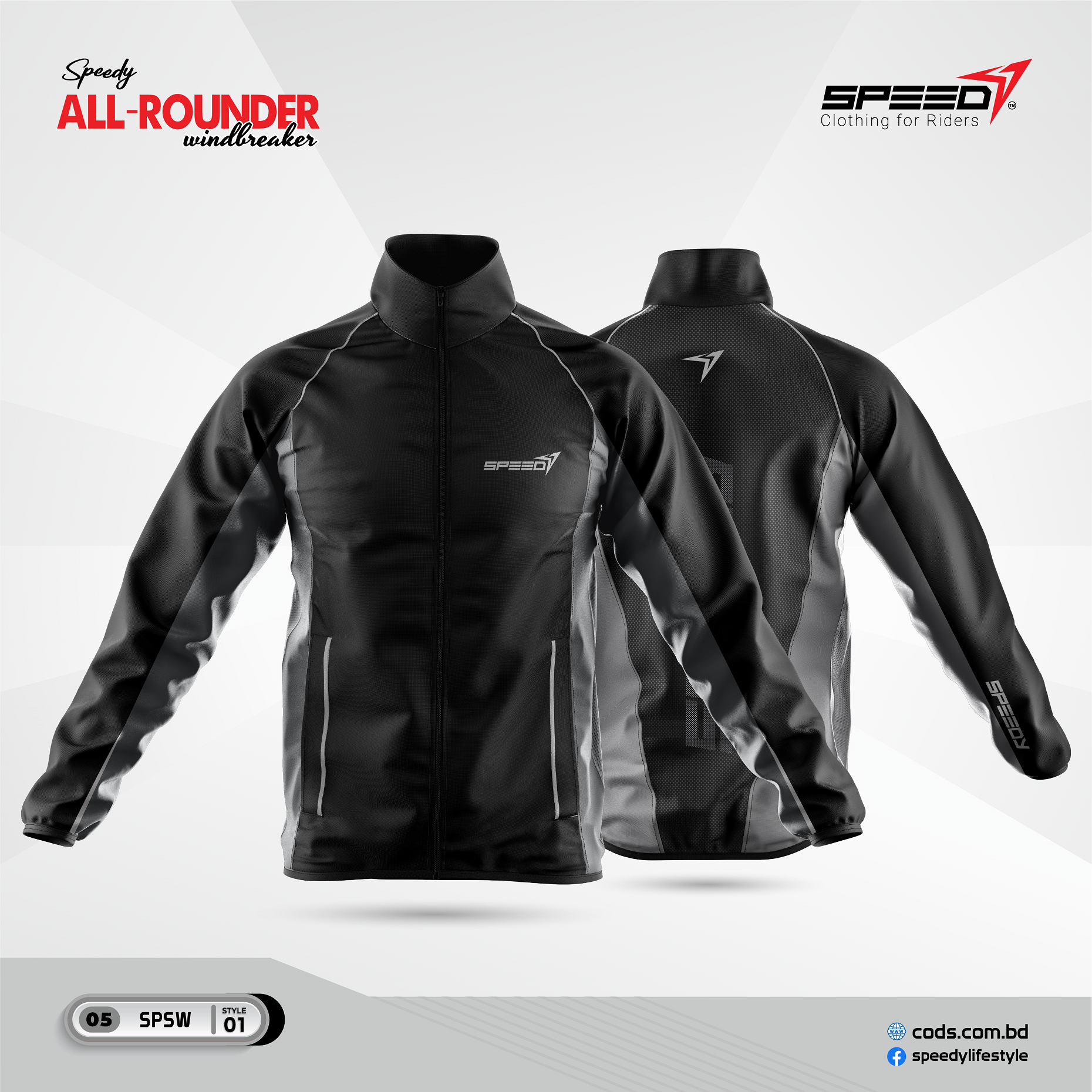 Picture of Speedy Premium All-Rounder Windbreaker Dustproof & Windproof for Bike Rider.Dust coad