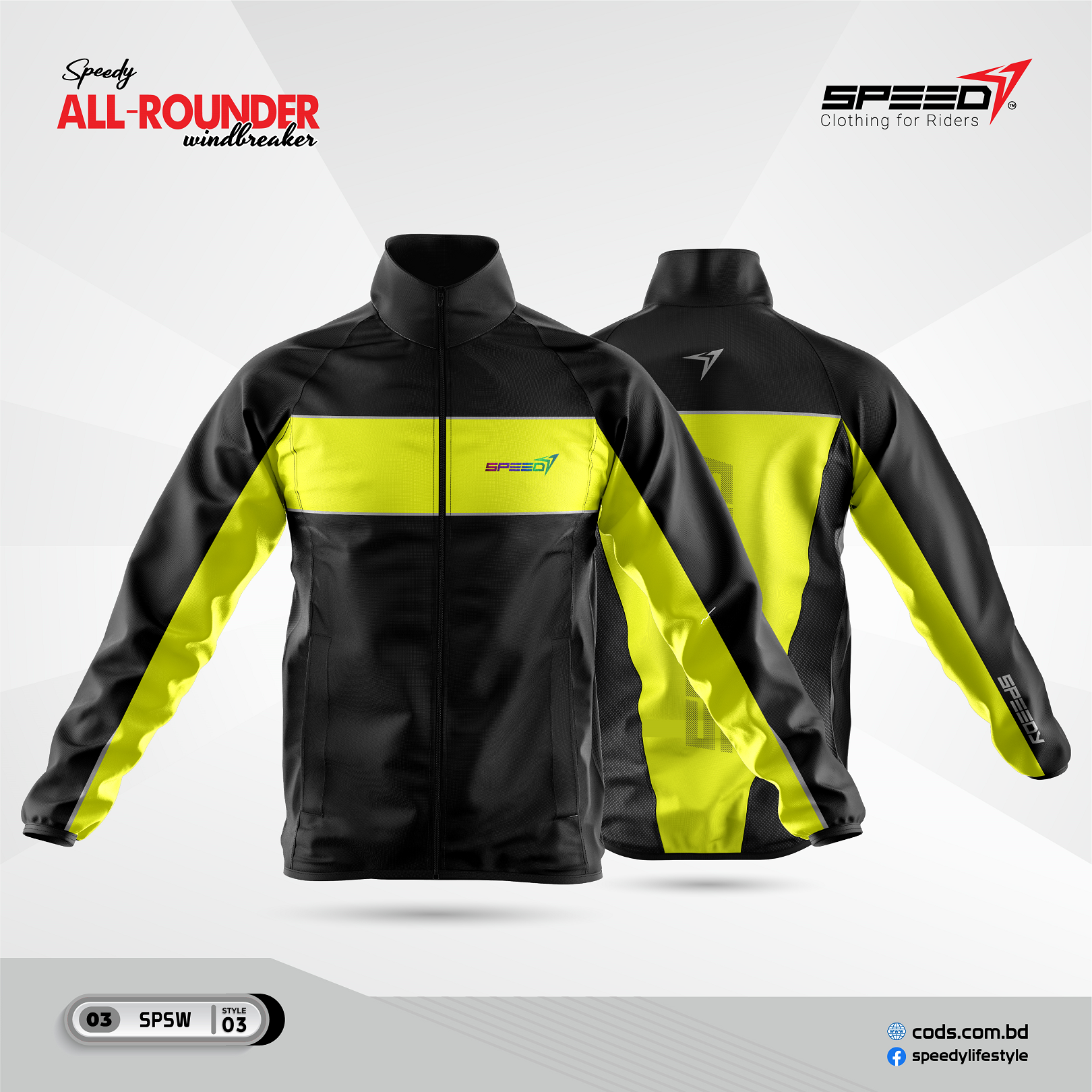 Picture of Speedy Premium All-Rounder Windbreaker Dustproof & Windproof for Bike Rider.Dust coad