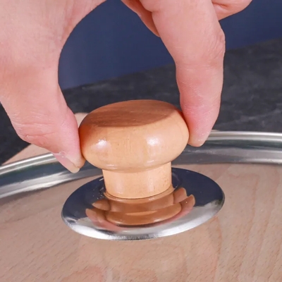 Picture of 1 Piece Lid Handle Reusable Wear-resistant Pot Cover Handle with Screws (Gold)