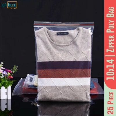Picture of 10 x 14 Inch Zipper Poly Bag- 25 Piece