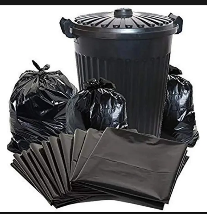 Picture of 100% Best quality 1 KG Black (30" X20") Trash Bag / Poly Bag / Garbage Bag / Moyla Felar Bag / Polibag (Black)