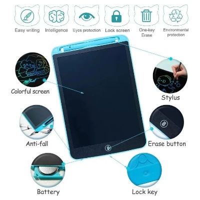 Picture of 12 Inches LCD Writing Tablet with delete button.Digital Graphic Tablets,Electronic
