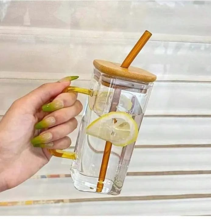 Picture of 1PC Premium-Square Mason Jar 400ml - Elegant Glass Container for Storage, Preservation and Decor, Airtight Lid, Versatile