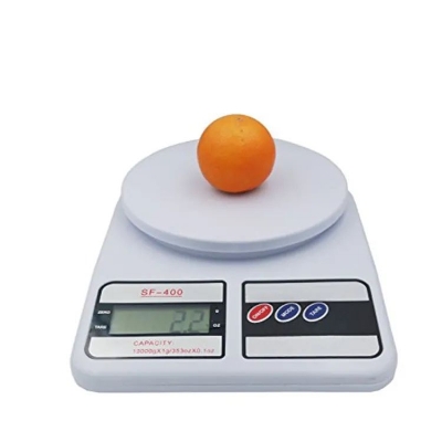 Picture of 1Pcs Weight Scale Machine Digital Display Sf-400 For Kitchen - Weight Machine (White)