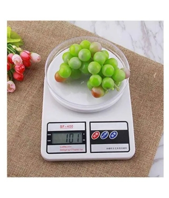 Picture of 1Pcs Weight Scale Machine Digital Display Sf-400 For Kitchen - Weight Machine (White)