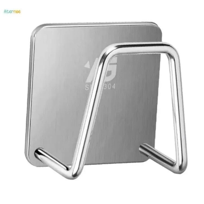 Picture of 2pcs Kitchen Storage Rack Holder Sink Bathroom Shelf Soap Sponge HolderLow (Silver)