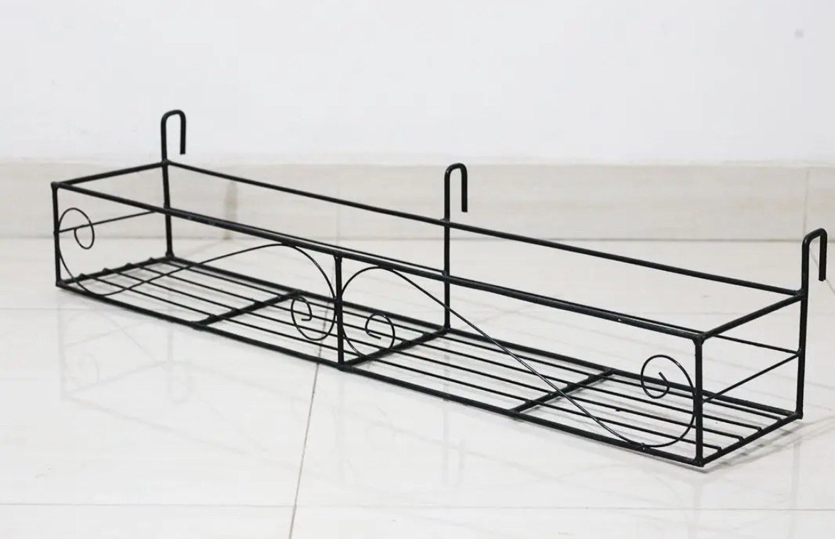 Picture of 3PC Metal Grill Rack Hanging Planter Pot 24, 20 & 16 Inches (Black)