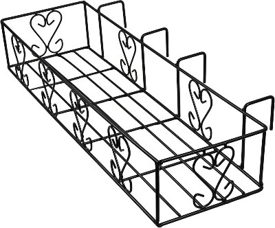 Picture of 3PC Metal Grill Rack Hanging Planter Pot 24, 20 & 16 Inches (Black)