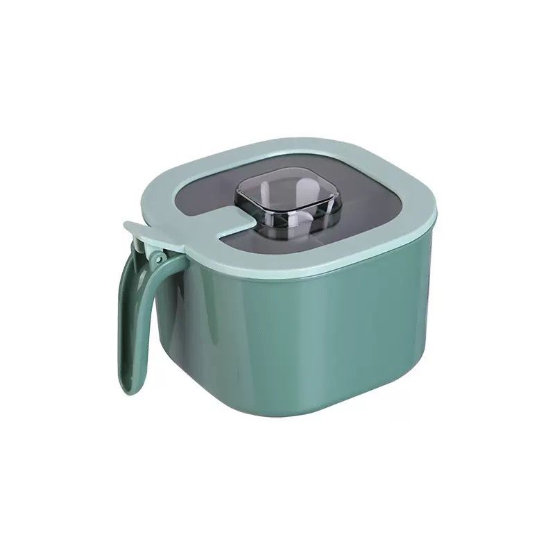 Picture of 4 Grids Kitchen Seasoning Storage Container Box Condiment Spice Holder with Lid Bulk food Boxes