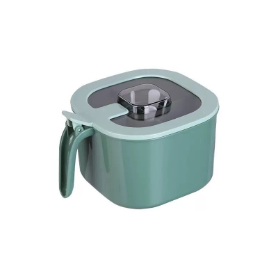 Picture of 4 Grids Kitchen Seasoning Storage Container Box Condiment Spice Holder with Lid Bulk food Boxes