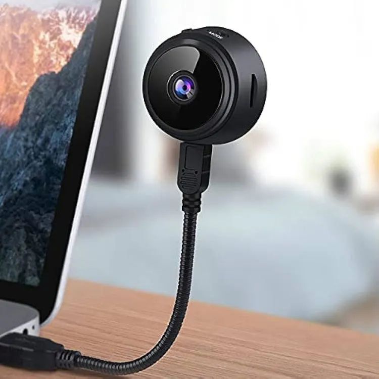 Picture of A9 Camera 1080P Ip Camera Voice Video Security Wireless Camcorders Surveillance Cameras Wifi Camera No Infrared Night Vision - Cc Camera (Black)