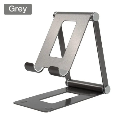 Picture of Aluminum Alloy Portable iPad Stand Compatible 4.7-11 Inch Tablet Phone Holder Adjustable Desktop Phone Tablet Stand (Silver)