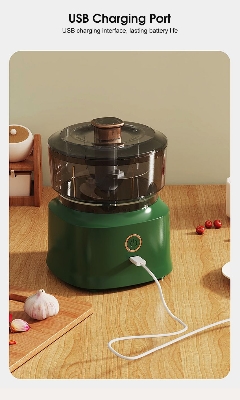 Picture of Baby Food Processor Electric Garlic Chopper Meat Chopper Portable Blender Meat Grinder