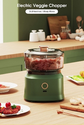 Picture of Baby Food Processor Electric Garlic Chopper Meat Chopper Portable Blender Meat Grinder