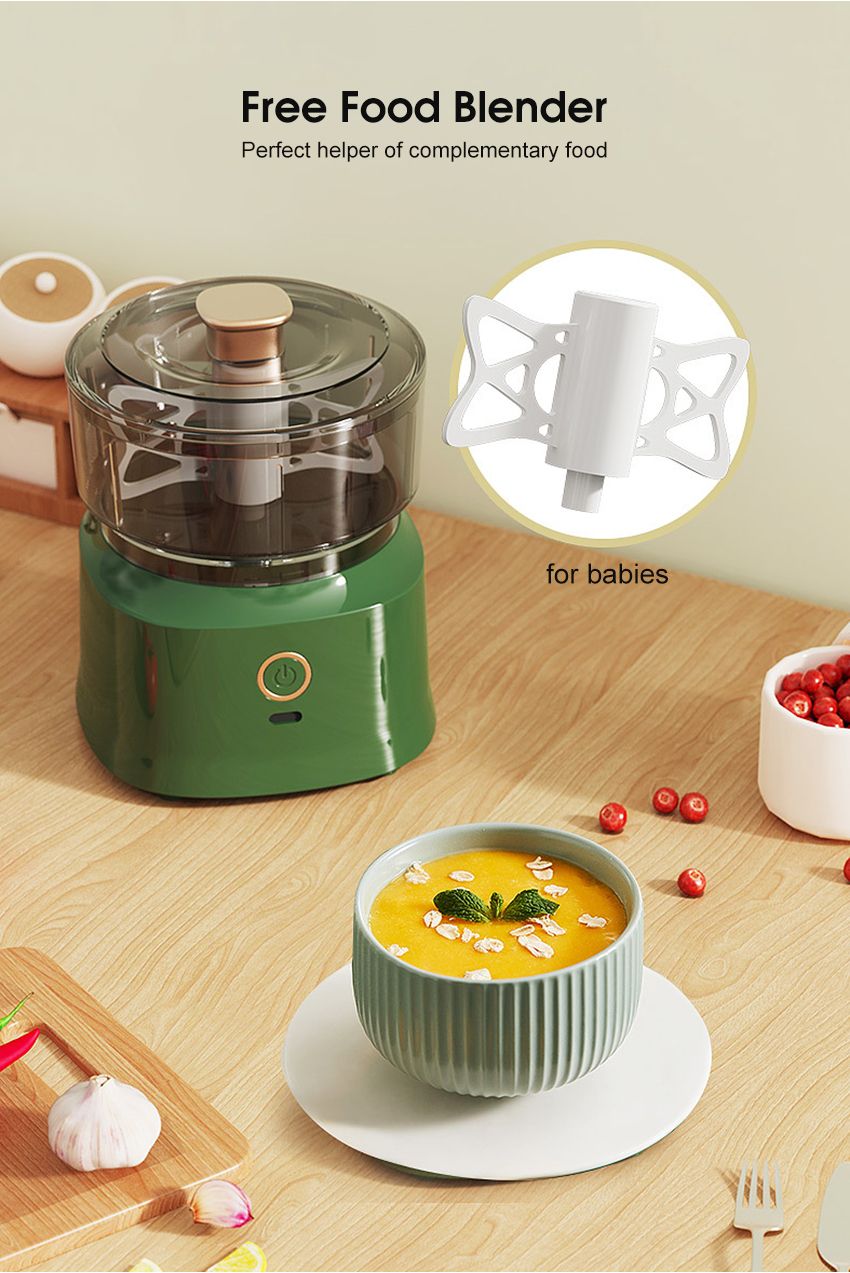 Picture of Baby Food Processor Electric Garlic Chopper Meat Chopper Portable Blender Meat Grinder