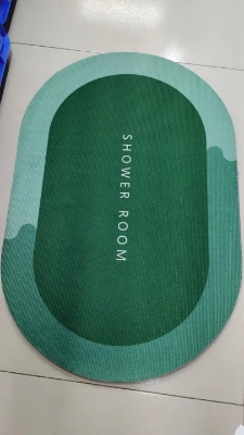 Picture of Bathroom Mat Absorbent Customize Modern Simple Non Slip Diatom Mud Quick Drying High Qualit Home Oil proof Kitchen Bath Mat