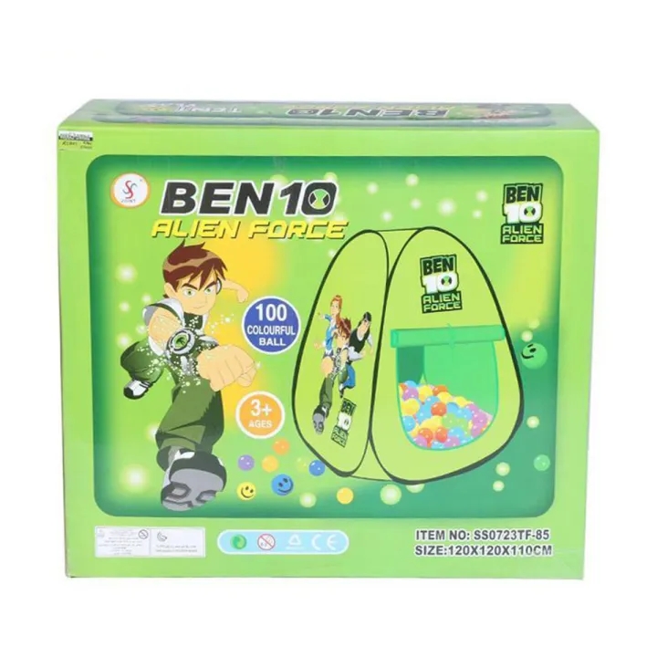 Picture of Ben 10 Tent House With 50 Ball - Green (Green)
