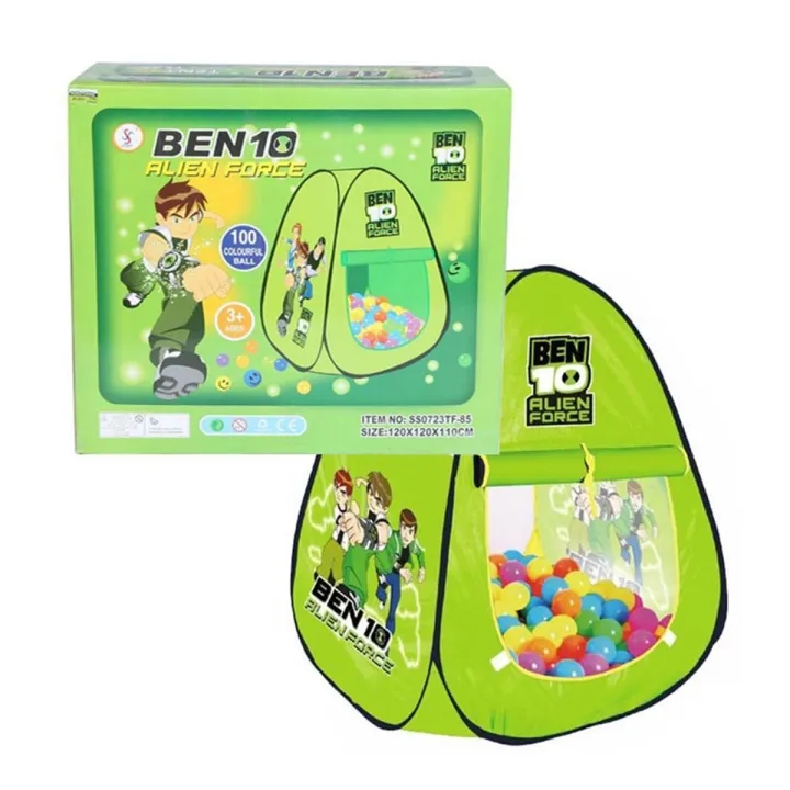 Picture of Ben 10 Tent House With 50 Ball - Green (Green)