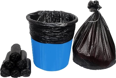 Picture of BLACK (24" X18") 50PCS Trash Bag / Poly Bag / Garbage Bag / Moyla Felar Bag / Polibag