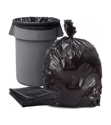 Picture of Black (30" X20") 100PCS Trash Bag / Poly Bag / Garbage Bag / Moyla Felar Bag / Polibag (Black)