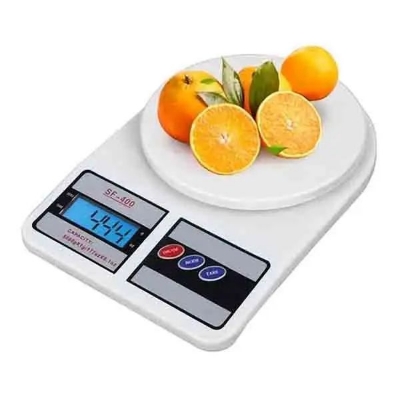 Picture of Digital Kitchen Scale - Precise 10 Kg Electronic Scale For Food Measuring In The Kitchen (White)