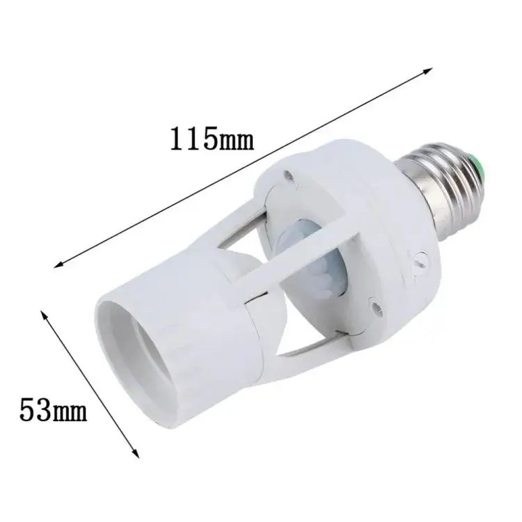 Picture of E27 Led Infrared Motion Detection Light Sensor Light Bulb Switch Home White (White)