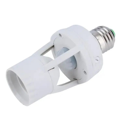 Picture of E27 Led Infrared Motion Detection Light Sensor Light Bulb Switch Home White (White)